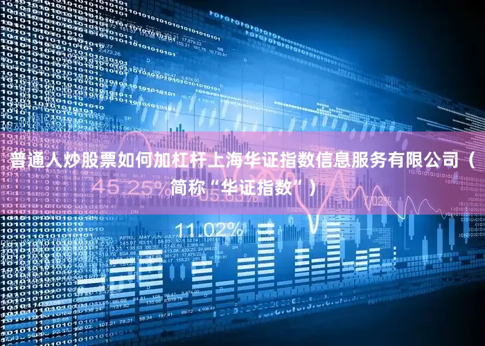 普通人炒股票如何加杠杆上海华证指数信息服务有限公司(简称“华证指数”)